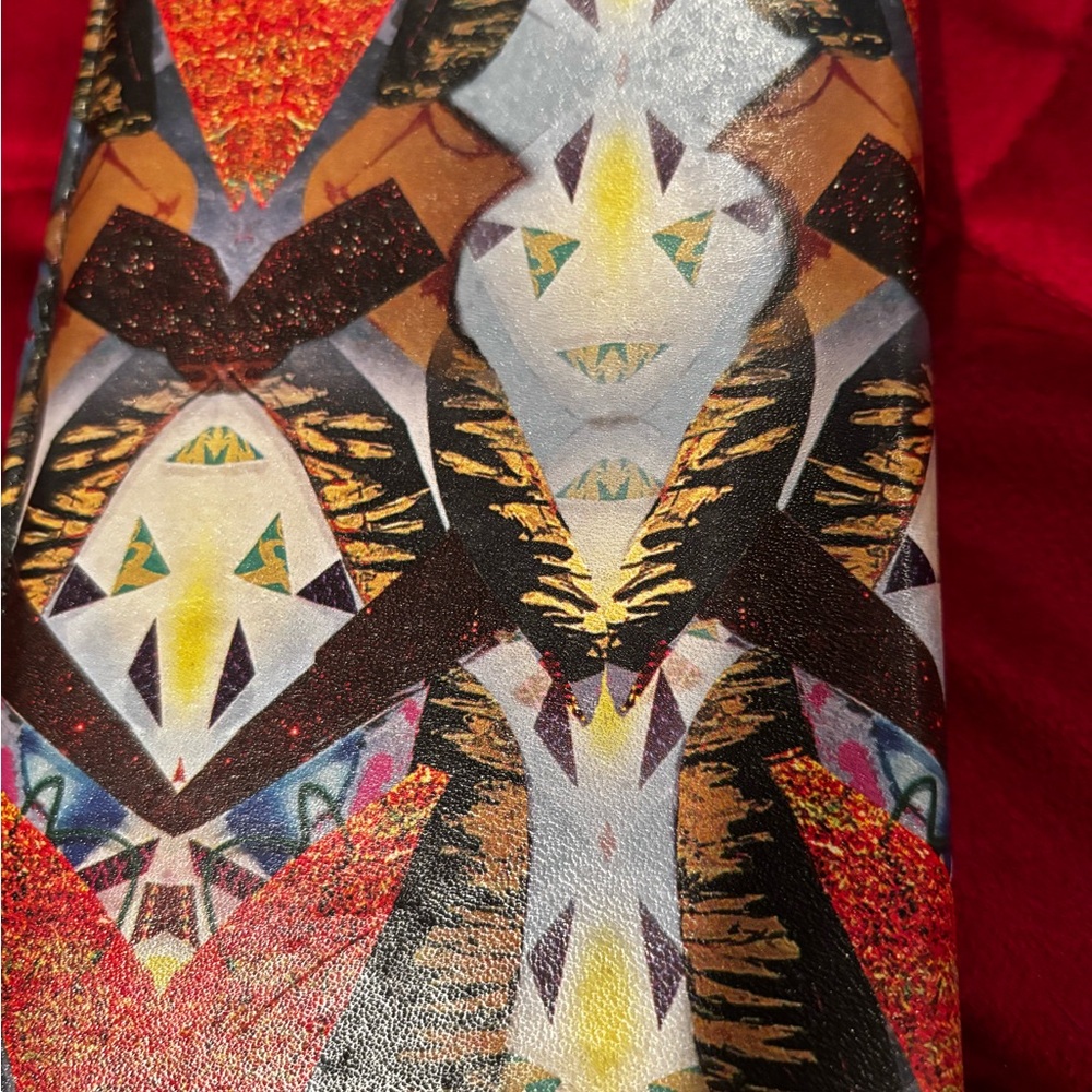 Colorful Abstract Face Wallet - Picture 9 of 10